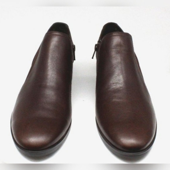 NATURALIZER Royal brown leather bootie sz 8 wide - Picture 3 of 15